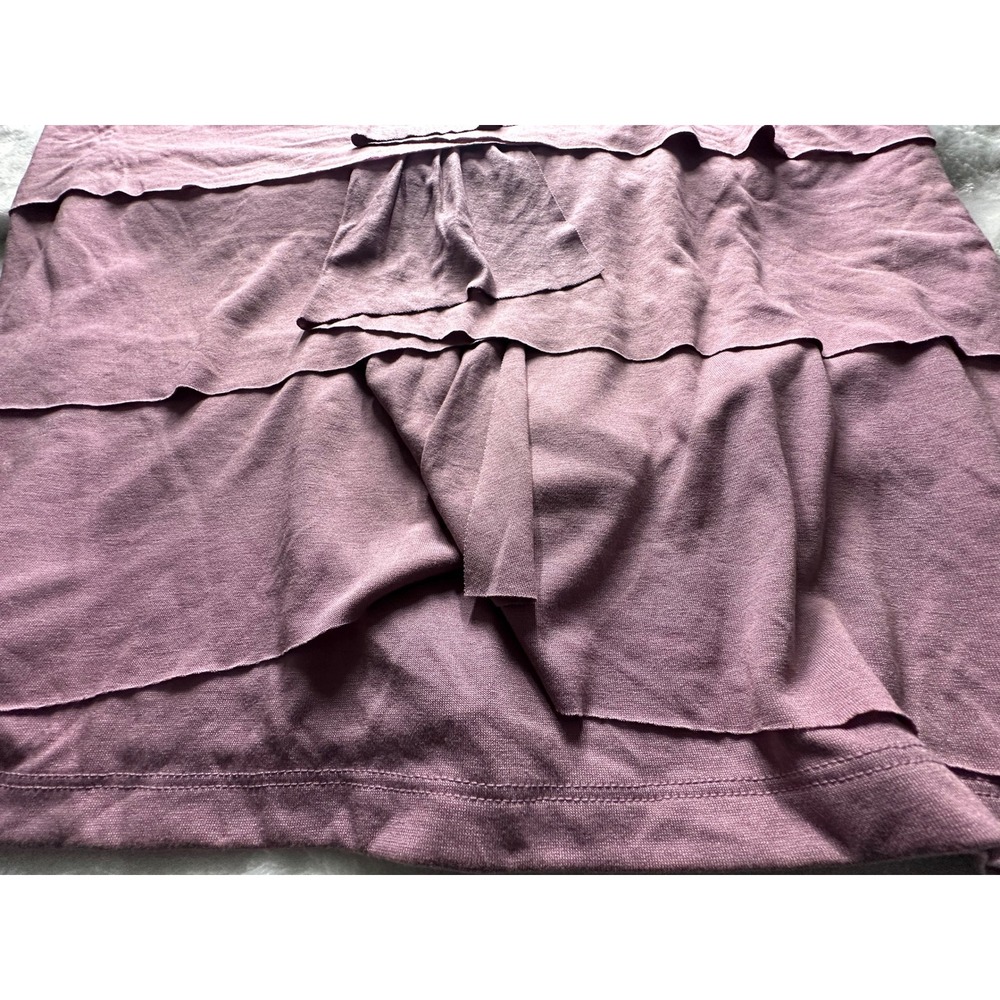 Talbots Woman Mauve Purple Tiered Ruffle Sleeveless Tank Top 3X New With Tags-21 - Picture 7 of 8